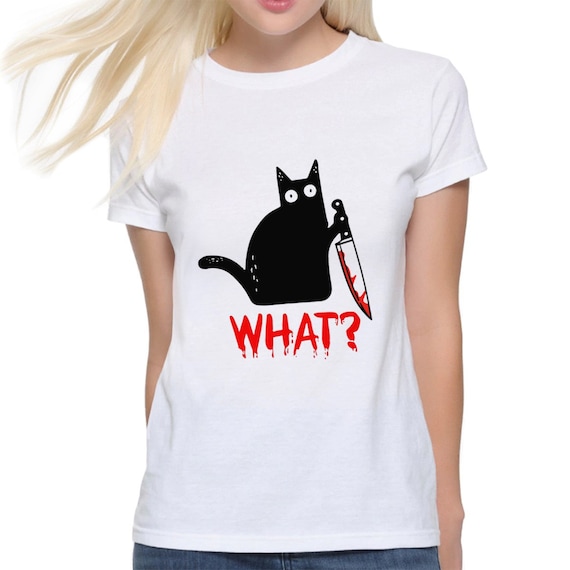 What Crazy Cat Funny T-shirt / Men's Women's Sizes / 100% Cotton