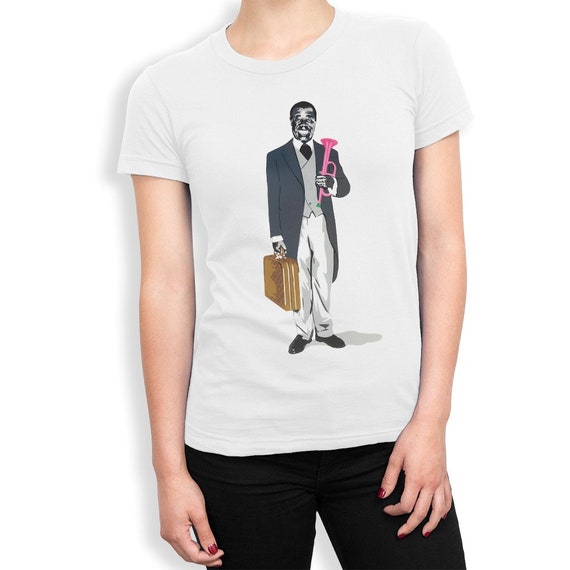 BlackLodgeCo Louis Armstrong T-Shirt / Men's Women's Sizes / 100% Cotton Tee (blc-272)