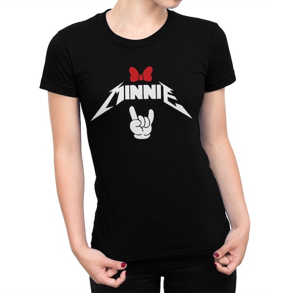 Minnie Mouse Heavy Metal T-Shirt / Micky Maus Shirt / Herren Damen Größen (blc-239)