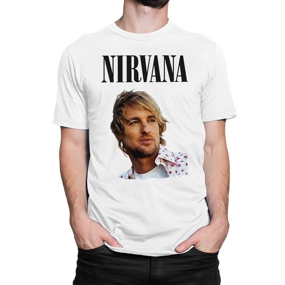 Owen Wilson as Kurt Cobain Funny Rock T-shirt / Men's - Etsy