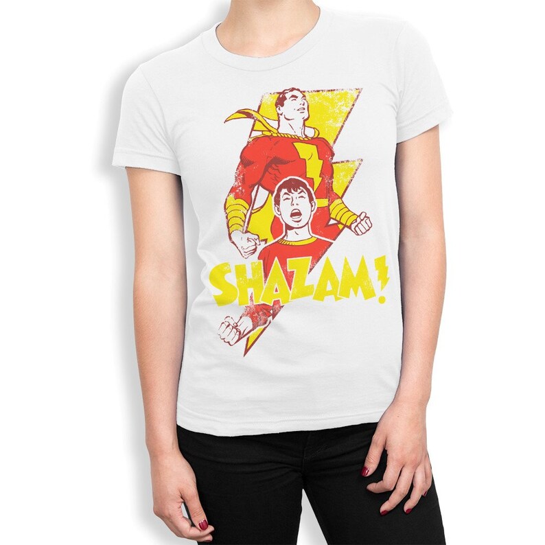 Shazam Comics T-Shirt / Men's Women's Sizes / 100% Cotton Tee blc-284 image 2
