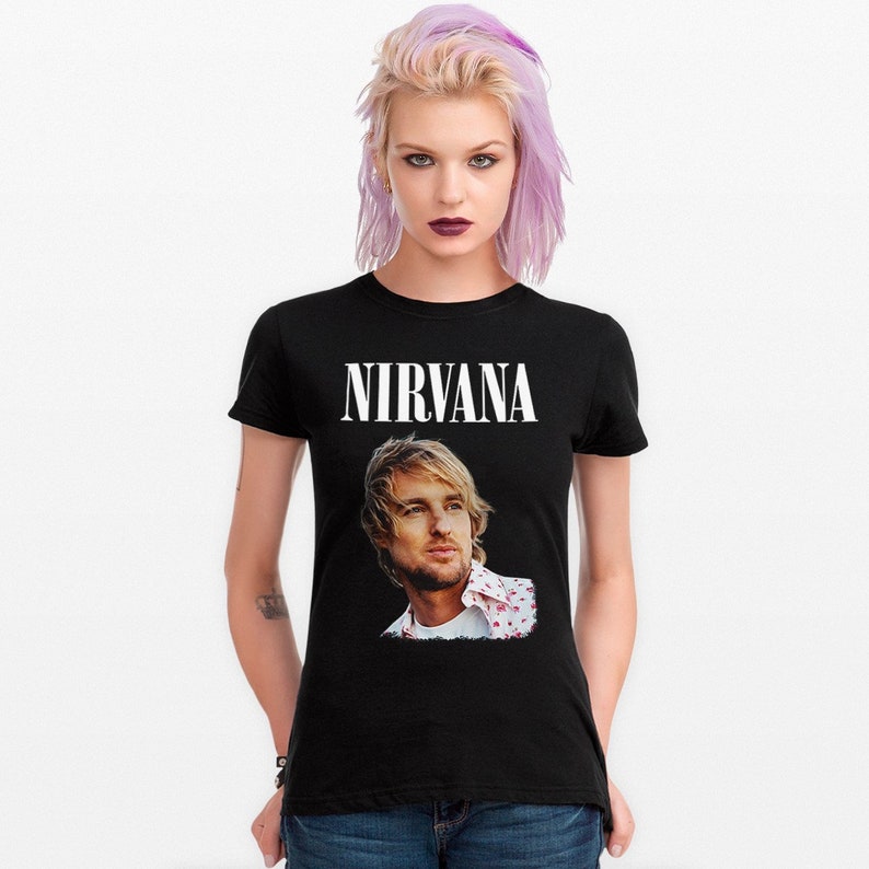 Owen Wilson as Kurt Cobain Funny Rock Tshirt / Men's Women's Sizes