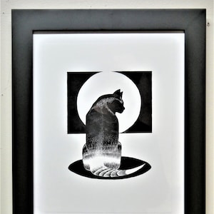 original relief print wood engraving