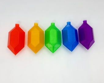 Illuminate Your Holidays with Legend of Zelda Rupee Christmas Light Clip-Ons - Gaming Decor
