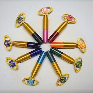 Bolígrafos de transformación Sailor Moon Sailor Scout - Accesorio de cosplay impreso en 3D, regalo para fanáticos del anime - Bonita decoración para el hogar - Bolígrafo de anime para fanáticos de Sailor Moon