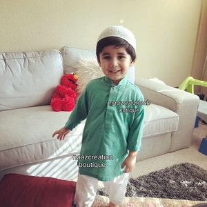 Eid Kids Kurta Toddler kurta, (Solid ) - Desi Boy kurta, Indian Style, Perfect for Home, Baby Shower, Baby gift, boys kurta set