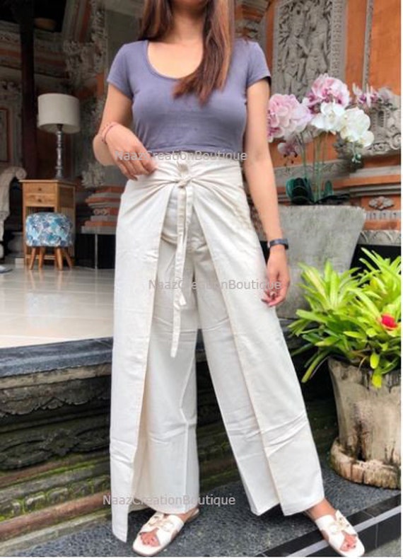 Pantalon cruzado mujer hotsell
