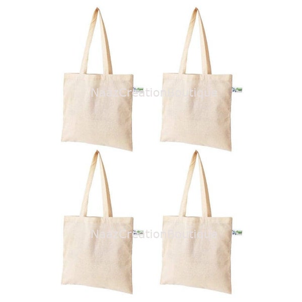 Carry bag Pack of 1/3/5/10/25/50/100/200 PC Plain Natural Cotton Shopping Tote Bags Eco Friendly Shoppers,Handmade bags -FREE SHIP