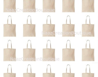 Vintage bag Pack of 1/3/5/10/25/50/100/200 PC Plain Natural Cotton Shopping Tote Bags Eco Friendly Shoppers,Handmade bags