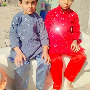 Kids Toddler kurta party wear Casual wedding kurta set New design Beautiful Chikankari Baby Kurta Embowered mirror work Stylish child Kurta