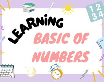 Toddler & Kids Printable Numbers Busy Book-A4 Size,Instant Download, Digital Learning Resource for Early Math Exploration, Skill Development
