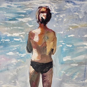 Oil painting oil paintings woman sea water Alexander servant art unique picture painting collection collectible pictures mural
