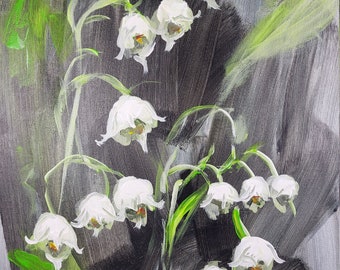 Pinturas al óleo Pinturas al óleo Arte moderno Alexander Diener Arte Pintura única Flores Naturaleza