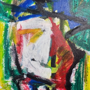 Malarstwo olejne obrazy olejne na kartonie abstrakcyjny mural Alexander Diener art unikalny obraz z kolekcji malarstwa przedmiot kolekcjonerski