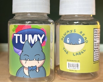 Tumy Pill Bottle (Tums Container) - 80ml