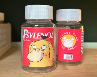 Psyduck Pill Bottle - Container - 80ml