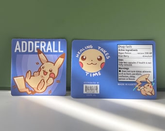 Etiquetas adhesivas para Adderall (solo etiquetas adhesivas) – Etiquetas para estuches de viaje y organizadores de pastillas
