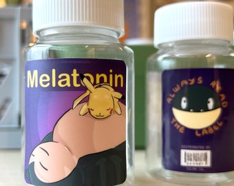 Botella de melatonina: estuche de viaje, organizador, botiquín de primeros auxilios y pastillero