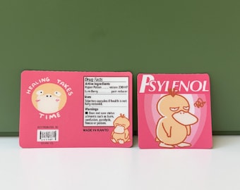 Psylenol Label Stickers (Stickers Only) – Travel Case & Pill Organizer Labels