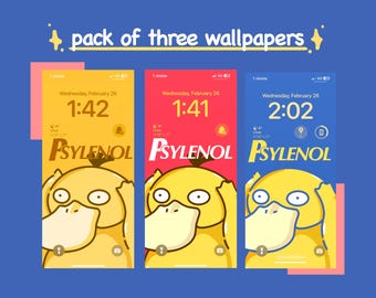 Paquete de fondos de pantalla para teléfono: 3 fondos de pantalla digitales, arte divertido y único para la pantalla de tu teléfono