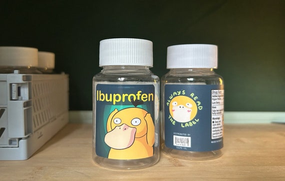 Flacon de pilules d'ibuprofène Conteneur 80 ml - Etsy France