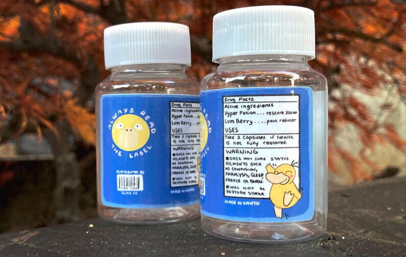 Ibuprofen Pill Bottle Container 80ml Etsy