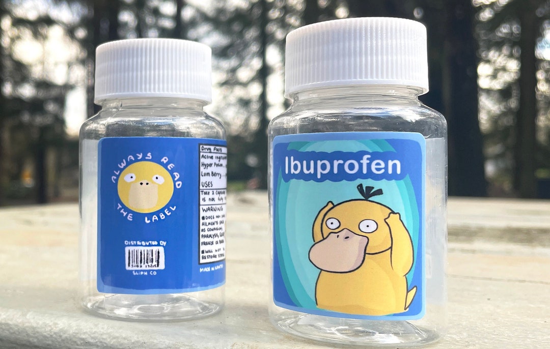 Ibuprofen Pill Bottle Container 80ml - Etsy