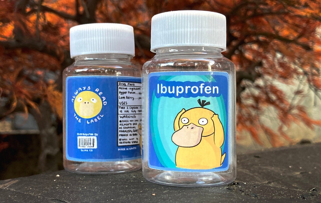 Ibuprofen Pill Bottle Container 80ml Etsy