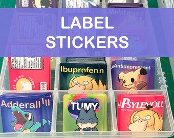 Label Stickers (any design) -  Waterproof Medicine Labels