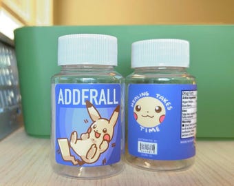 Adderall Bottle, Travel Case, Organizer, First Aid Kit, Pill Container