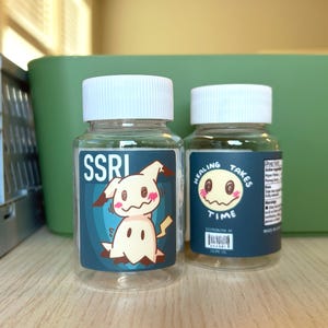 SSRI Bottle, Travel Case, Organizer, First Aid Kit, Pill Container