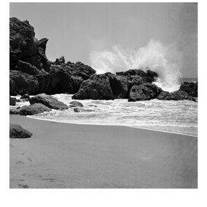 Scylla and Charybdis Black and White Photograph of the Sea