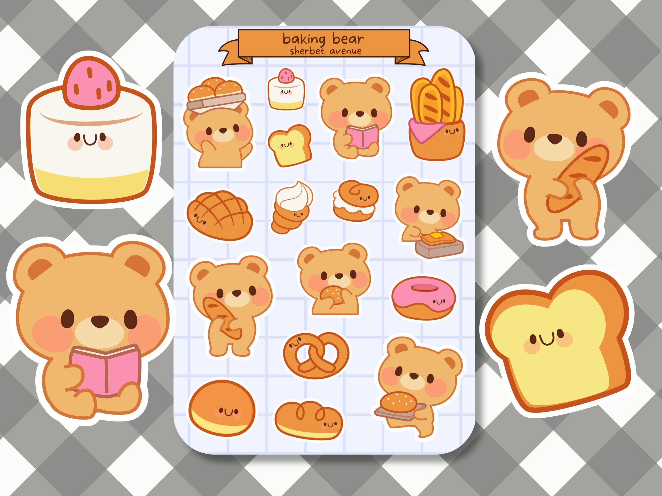 Cute Sticker Sheet - Kawaii Sticker Pack - Mini Food Stickers ...