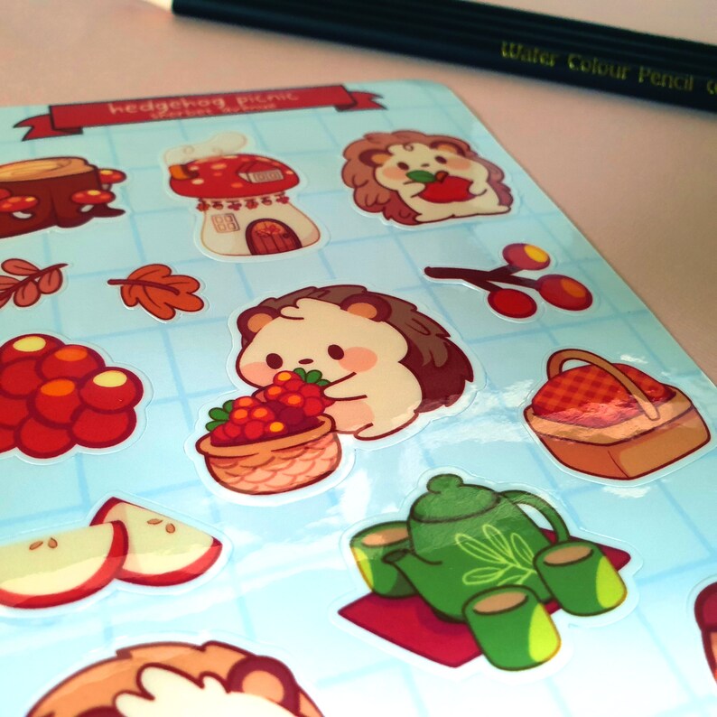 Cute Sticker Sheet - Kawaii Sticker Pack - Mini Food Stickers ...