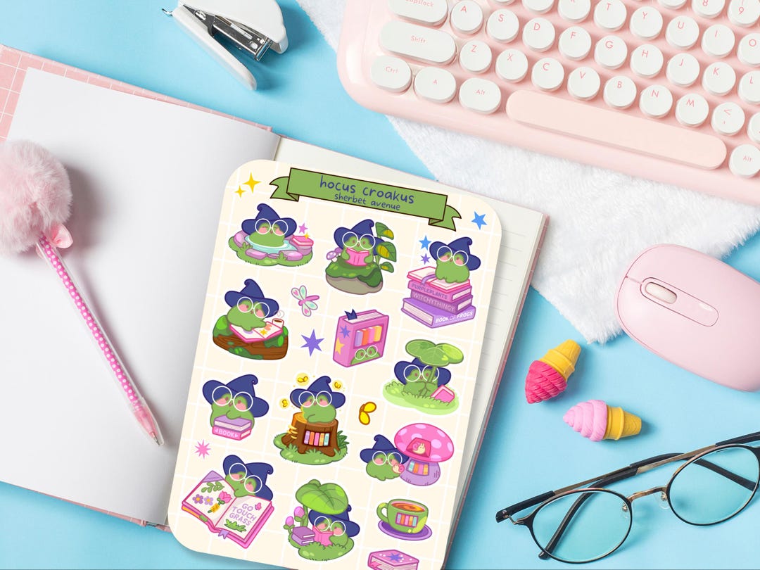 Cute Sticker Sheet - Kawaii Sticker Pack - Mini Food Stickers ...