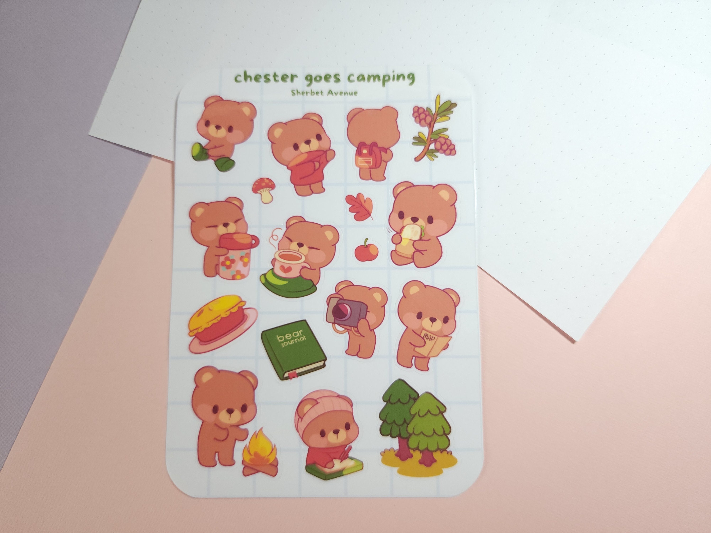 Cute Sticker Sheet - Kawaii Sticker Pack - Mini Food Stickers ...