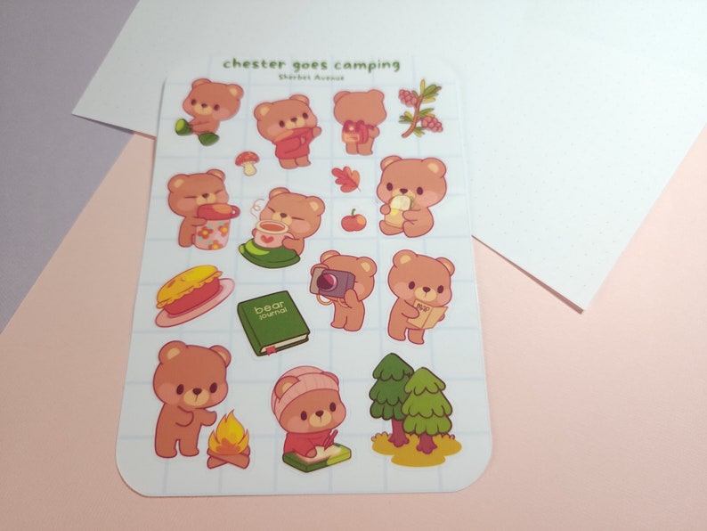 Cute Sticker Sheet - Kawaii Sticker Pack - Mini Food Stickers ...