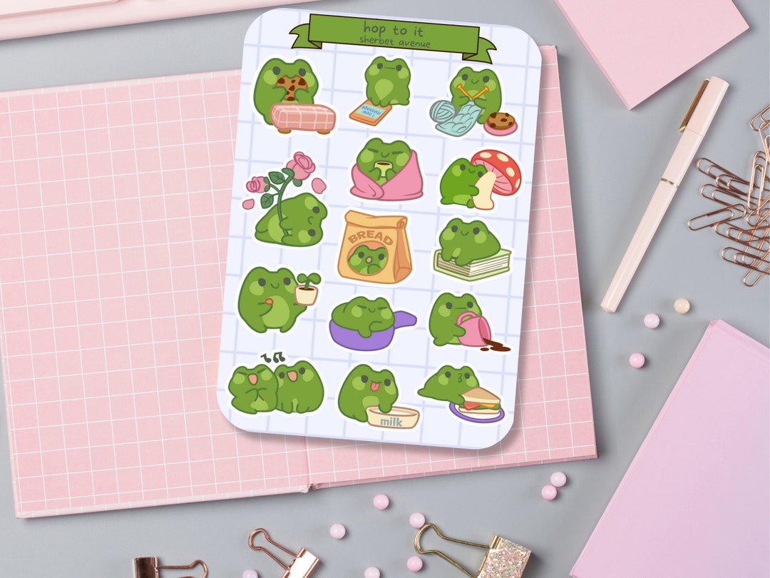 Cute Sticker Sheet - Kawaii Sticker Pack - Mini Food Stickers ...