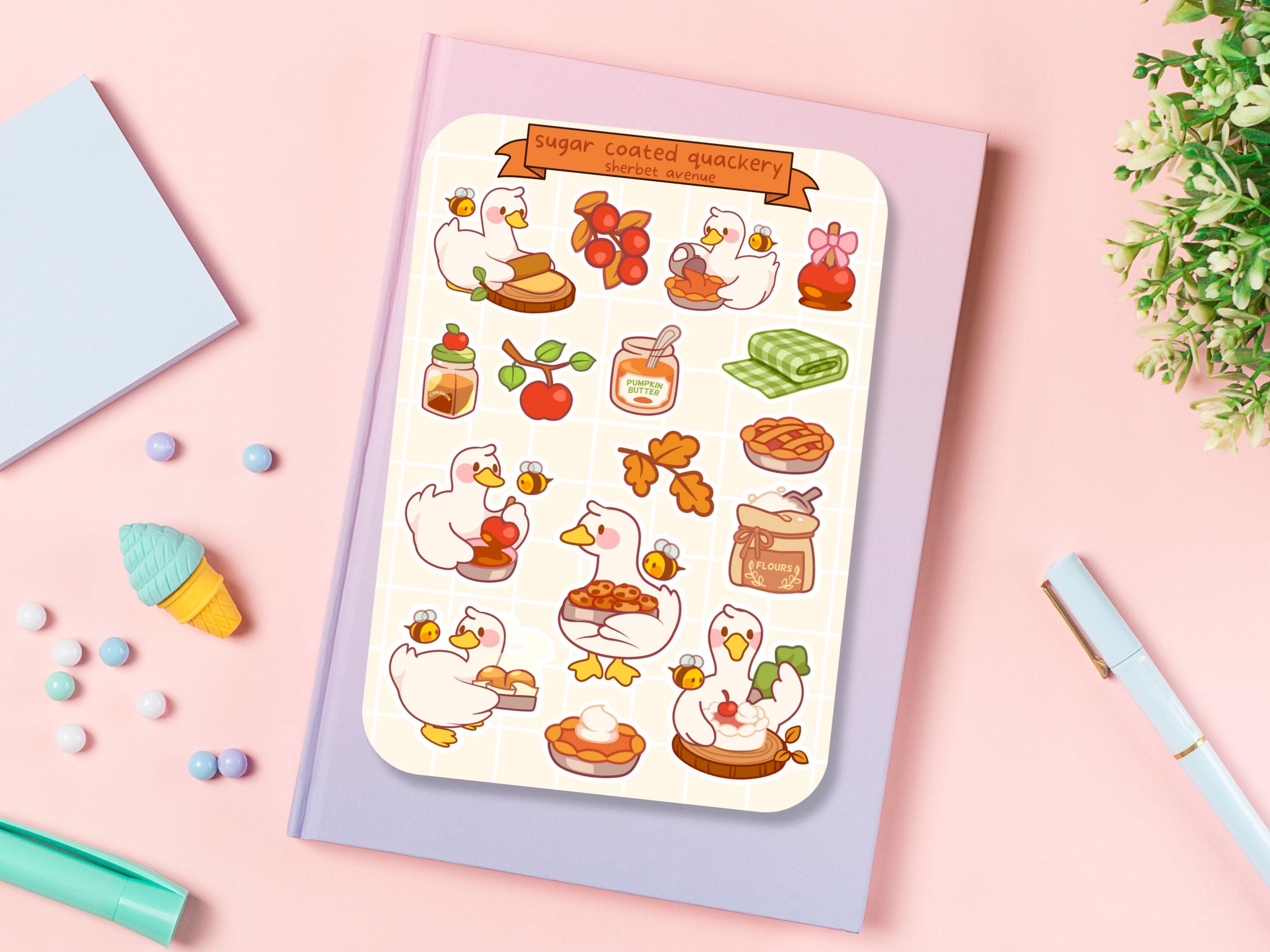 Cute Sticker Sheet - Kawaii Sticker Pack - Mini Food Stickers ...