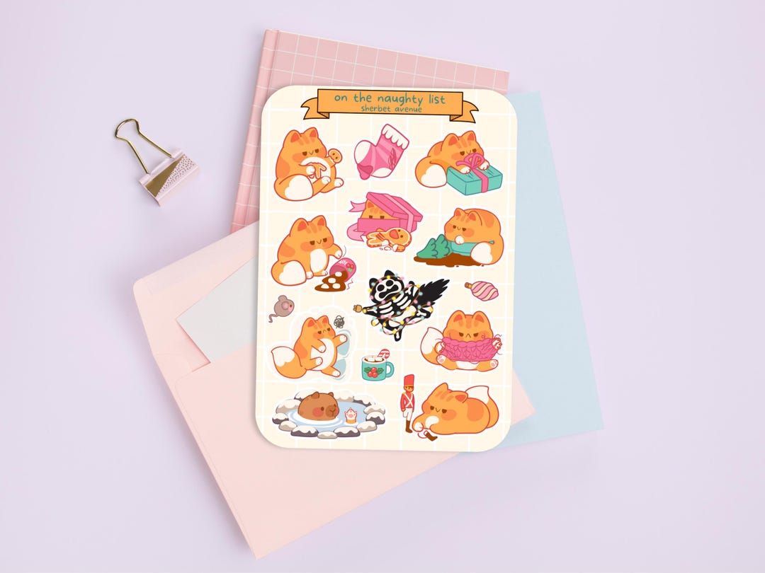 Cute Sticker Sheet - Kawaii Sticker Pack - Mini Flower Stickers ...