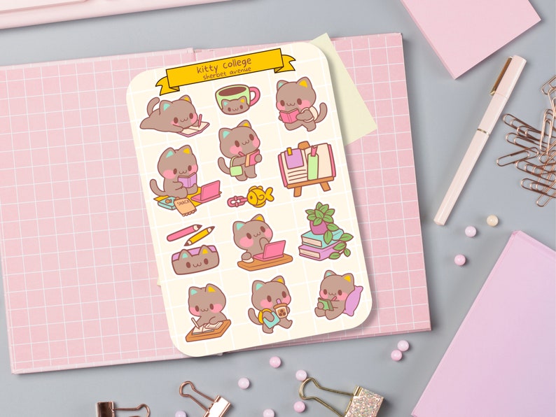 Cute Sticker Sheet - Kawaii Sticker Pack - Mini Food Stickers ...