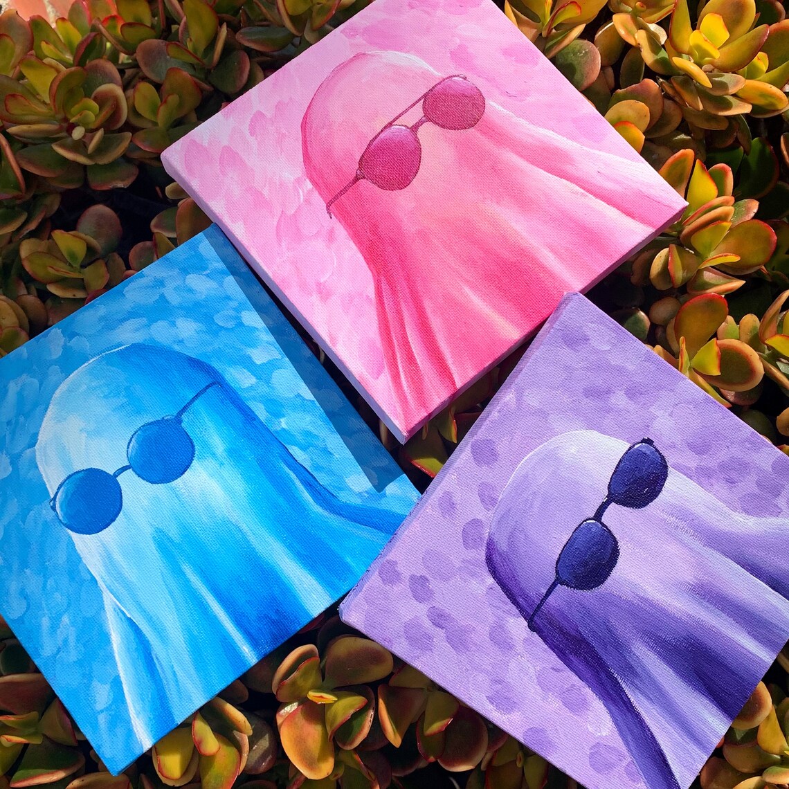 Original Ghost Paintings Etsy