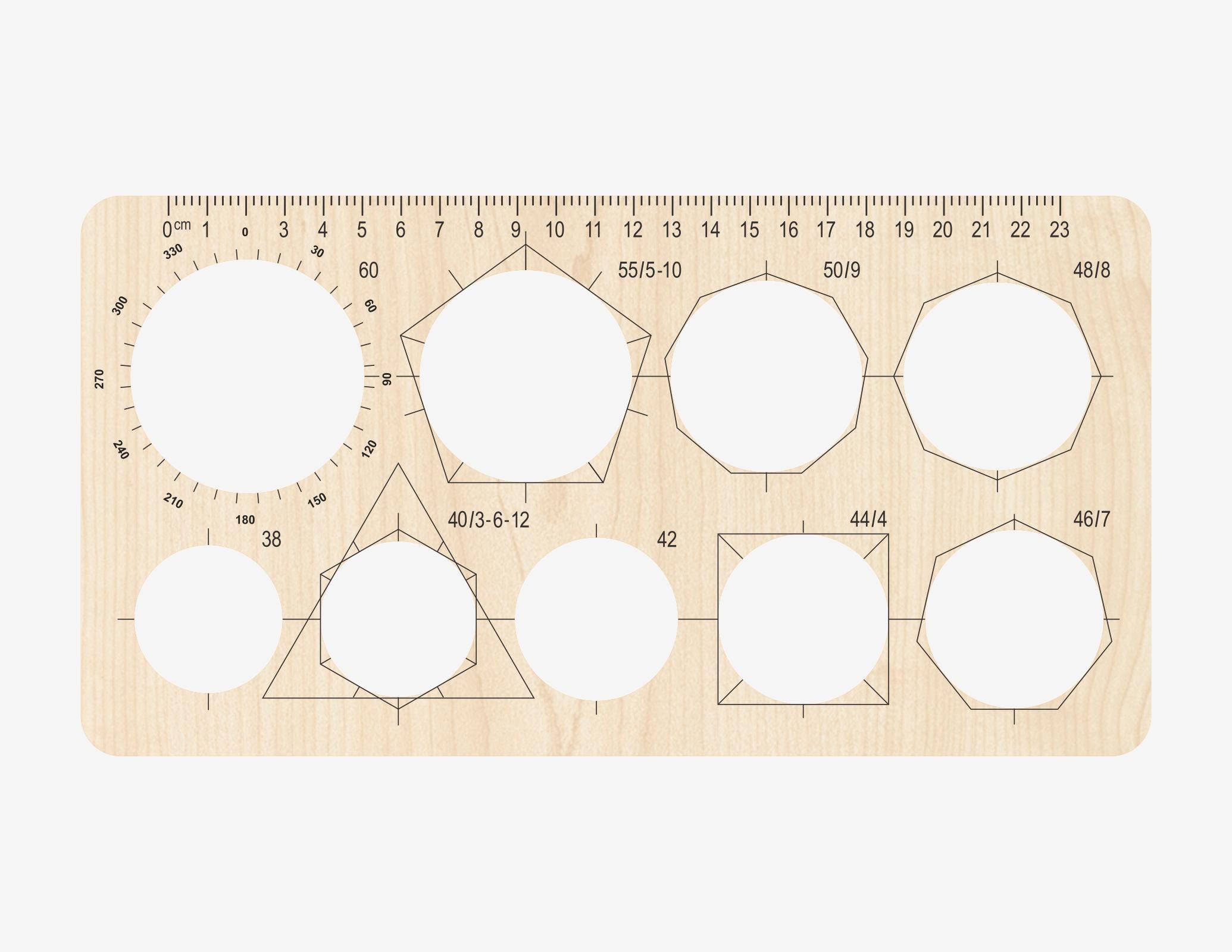 2 Different Style Technical Ruler Part2 Laser Cutting Cm, Vector Files ...
