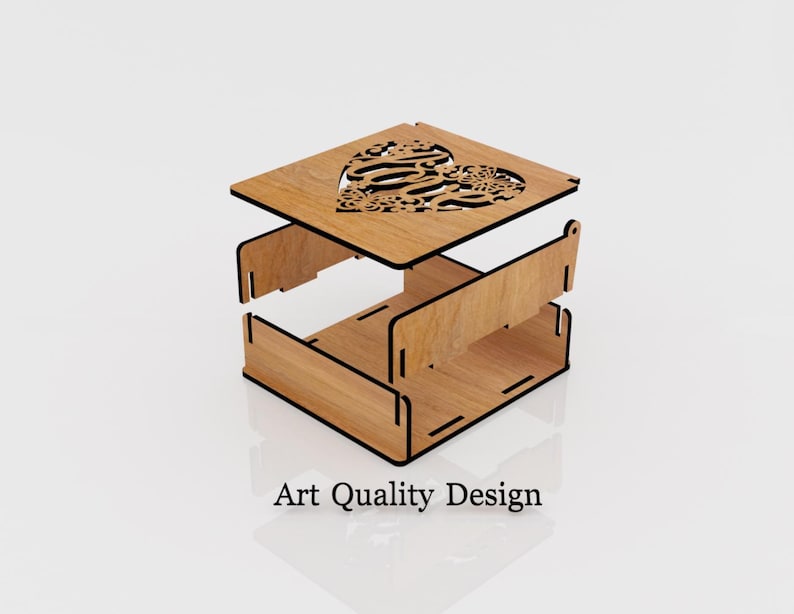 Decorative Gift Box 12 Different Patterns 2 Laser Cutting Files ...