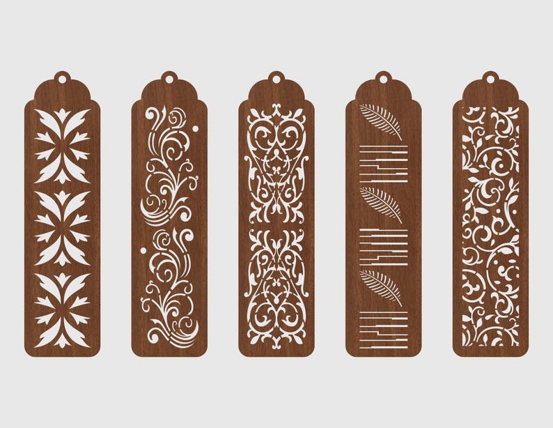 Bookmark Laser Cut Part2, Laser Cut File , Bookmark Svg, Ai, Cdr, Pdf ...