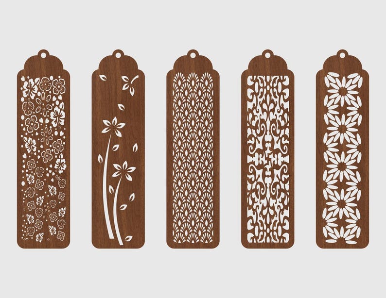 Bookmark Laser Cut Part2, Laser Cut File , Bookmark Svg, Ai, Cdr, Pdf ...