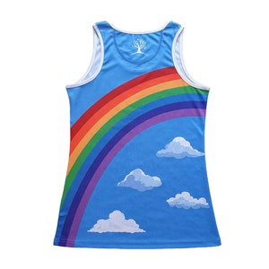 Gilet en polyester recyclé Rainbow Sky, évacuation de l'humidité, respirant