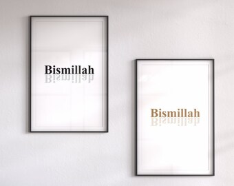 Póster de impresión digital Bismillah