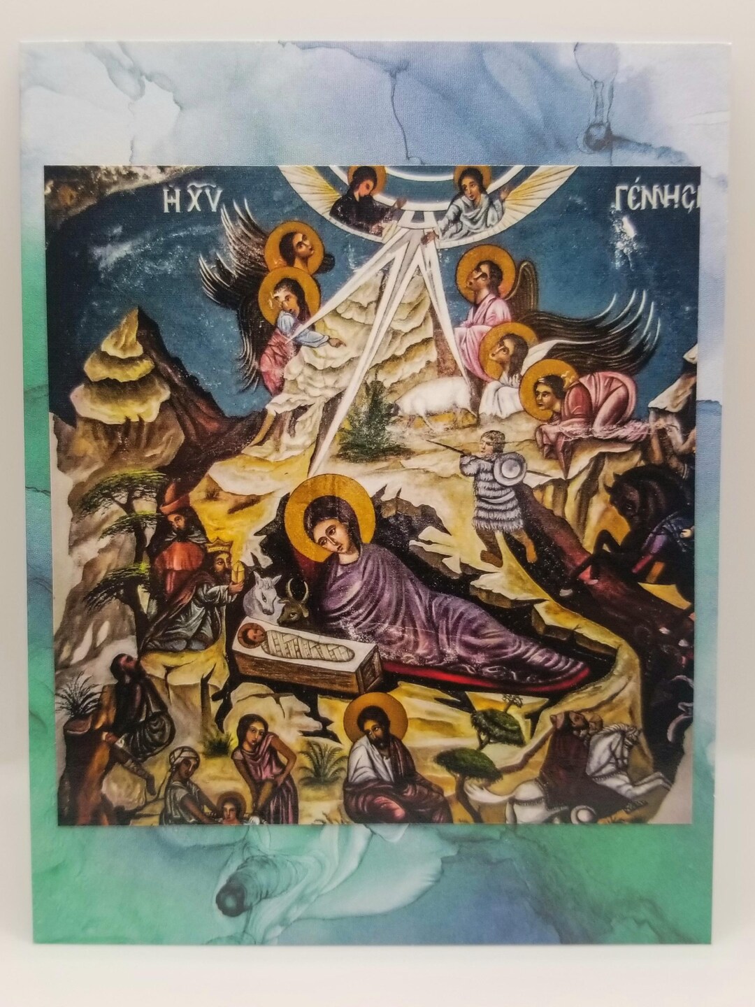 Nativity Scene Advent 3-pack Handmade Note Cards - Etsy
