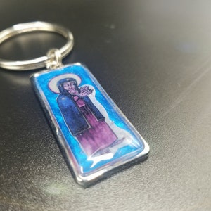 Gesegnete Jungfrau Maria äthiopische kybernetische Ikonen-Schlüsselring-Orthodoxes katholische Geschenk